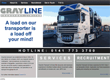 Tablet Screenshot of graylinetransport.co.uk